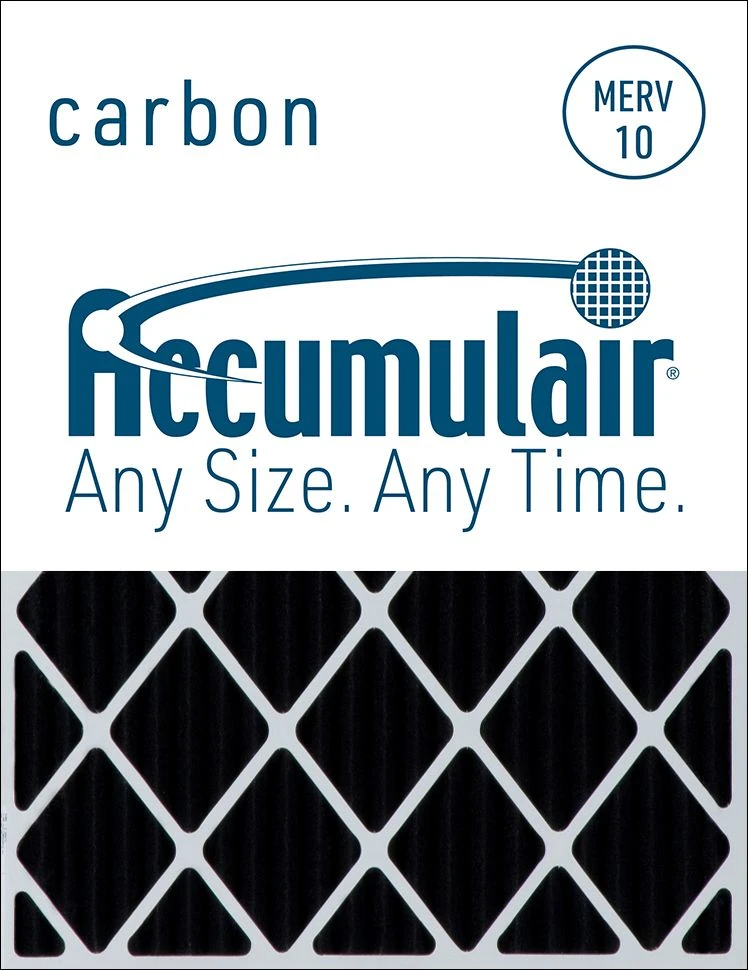 08x16x0.5 (7.5x15.5x0.5) Accumulair Carbon MERV 8 Odor Eliminating Filter 1 08x16x0.5 (7.5x15.5x0.5) Accumulair Carbon MERV 8 Odor Eliminating Filter