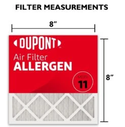 8x8x1 (Actual Size) DuPont™ Allergen Air Filter (MERV 11) 5 8x8x1 (Actual Size) DuPont™ Allergen Air Filter (MERV 11) -Filter Pro Shop da08x08a