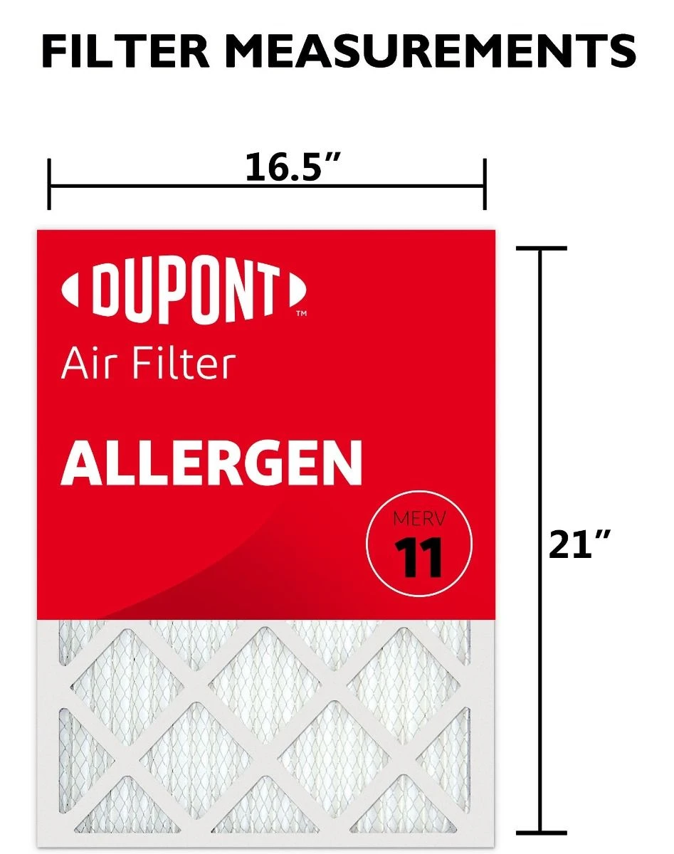 16.5x21x1 (Actual Size) DuPont™ Allergen Air Filter (MERV 11) 3 16.5x21x1 (Actual Size) DuPont™ Allergen Air Filter (MERV 11) - Image 3