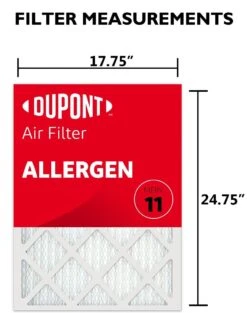 18x25x1 (17.75 X 24.75) DuPont™ Allergen Air Filter (MERV 11) -Filter Pro Shop da18x25