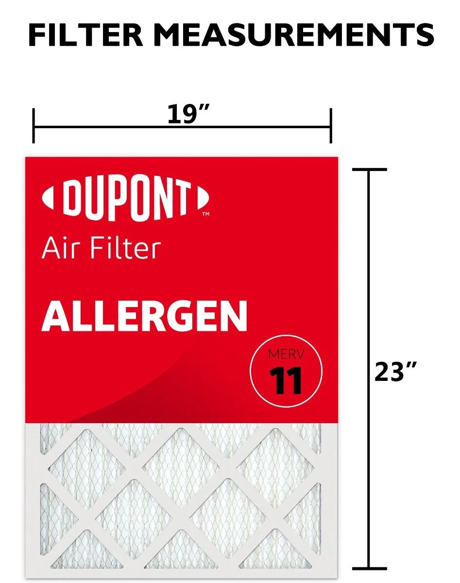 19x23x1 (Actual Size) DuPont™ Allergen Air Filter (MERV 11) 3 19x23x1 (Actual Size) DuPont™ Allergen Air Filter (MERV 11) - Image 3