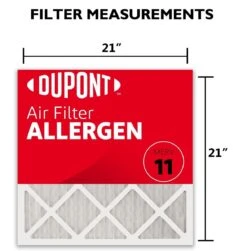 21x21x1 (Actual Size) DuPont™ Allergen Air Filter (MERV 11) -Filter Pro Shop da21x21a
