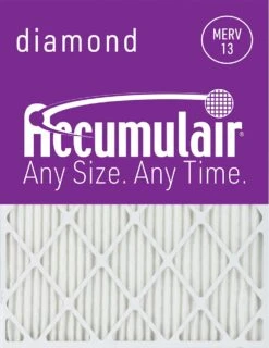 28x30x1 (27.5x29.5) Accumulair Diamond Filter MERV 13