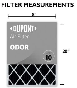 8x20x1 (Actual Size) DuPont™ Odor Air Filter (MERV 10) 5 8x20x1 (Actual Size) DuPont™ Odor Air Filter (MERV 10) -Filter Pro Shop do08x20x1a