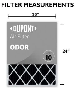 10x24x1 (Actual Size) DuPont™ Odor Air Filter (MERV 10) -Filter Pro Shop do10x24x1a