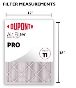 12x18x1 (Actual Size) DuPont™ Pro Air Filter (MERV 11) -Filter Pro Shop dp12x18a