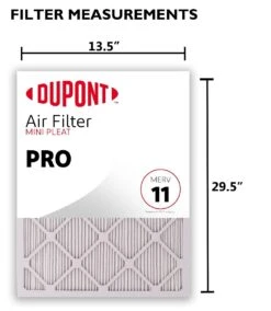 14x30x1 (13.5 X 29.5) DuPont™ Pro Air Filter (MERV 11) 5 14x30x1 (13.5 X 29.5) DuPont™ Pro Air Filter (MERV 11) -Filter Pro Shop dp14x30