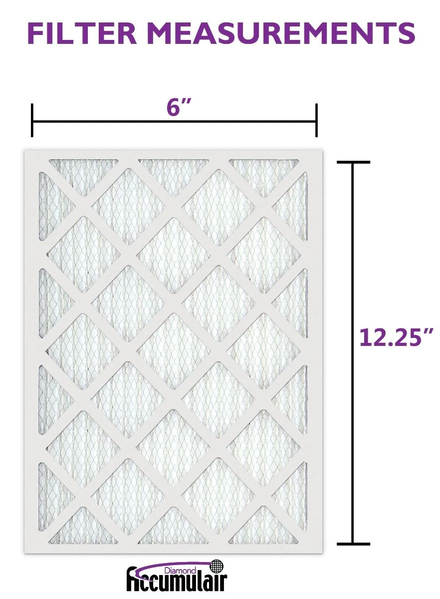 06x12.25x1 (Actual Size) Accumulair Diamond Filter MERV 13 3 06x12.25x1 (Actual Size) Accumulair Diamond Filter MERV 13 - Image 3