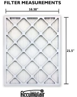 16.38x21.5x1 (Actual Size) Accumulair Titanium High Efficiency Allergen Reduction Filter -Filter Pro Shop fi 16.38x21.5a