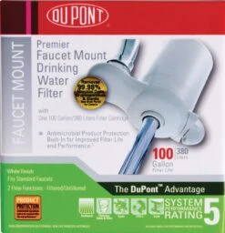 DuPont® WFFM100 Vertical Faucet Mount System (2 Colors) -Filter Pro Shop fm100w 1