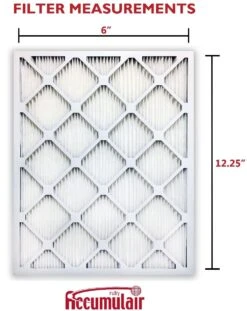 6x12.25x1 (Actual Size) Accumulair® Ruby 1-Inch Filter (MERV 11) -Filter Pro Shop fr 6x12.25a