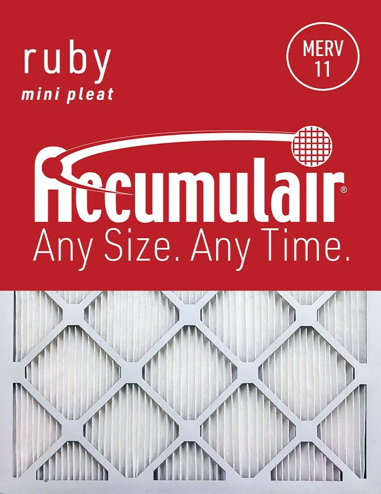 12x18x1 (Actual Size) Accumulair® Ruby 1-Inch Filter (MERV 11) 1 12x18x1 (Actual Size) Accumulair® Ruby 1-Inch Filter (MERV 11)