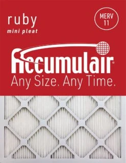 16x25x1 (15.5 X 24.5) Accumulair® Ruby 1-Inch Filter (MERV 11)