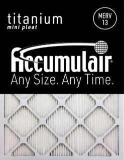 16.38x21.5x1 (Actual Size) Accumulair Titanium High Efficiency Allergen Reduction Filter
