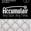17x22x1 (16.5x21.5) Accumulair Titanium High Efficiency Allergen Reduction Filter
