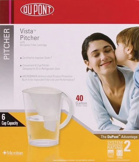 PT075X DUPONT® Vista Water Filter Pitcher 1 PT075X DUPONT® Vista Water Filter Pitcher