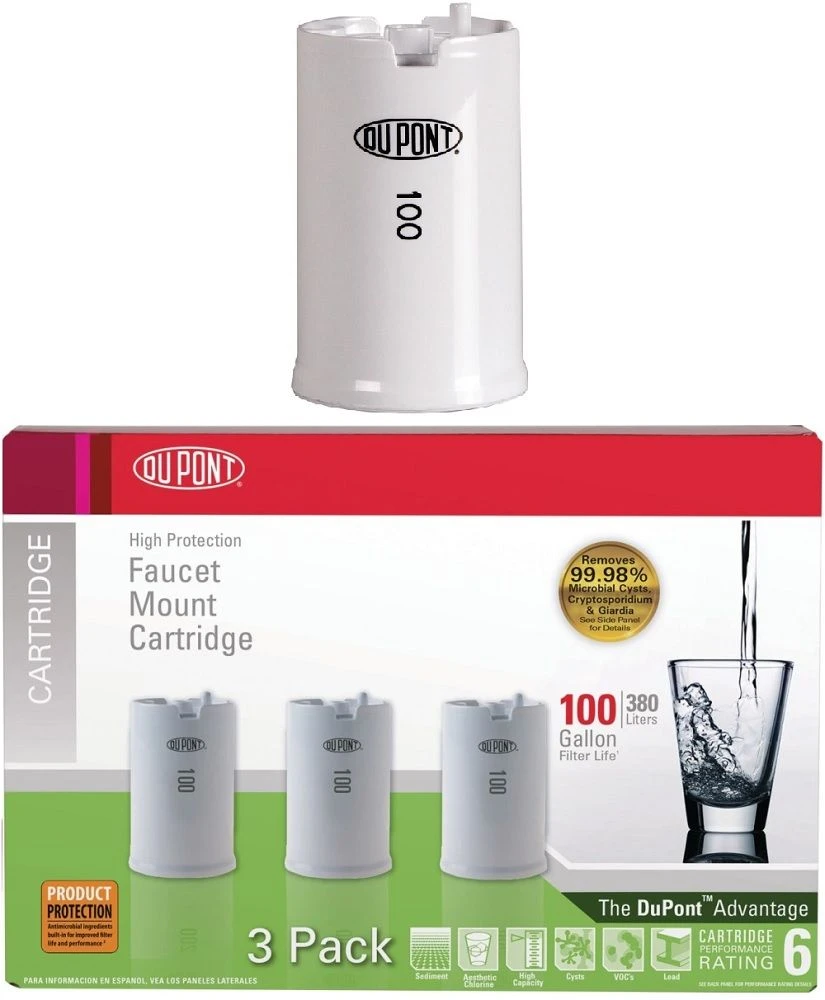 DuPont® 100 Gallon Faucet Mount Filter Cartridges 1 DuPont® 100 Gallon Faucet Mount Filter Cartridges